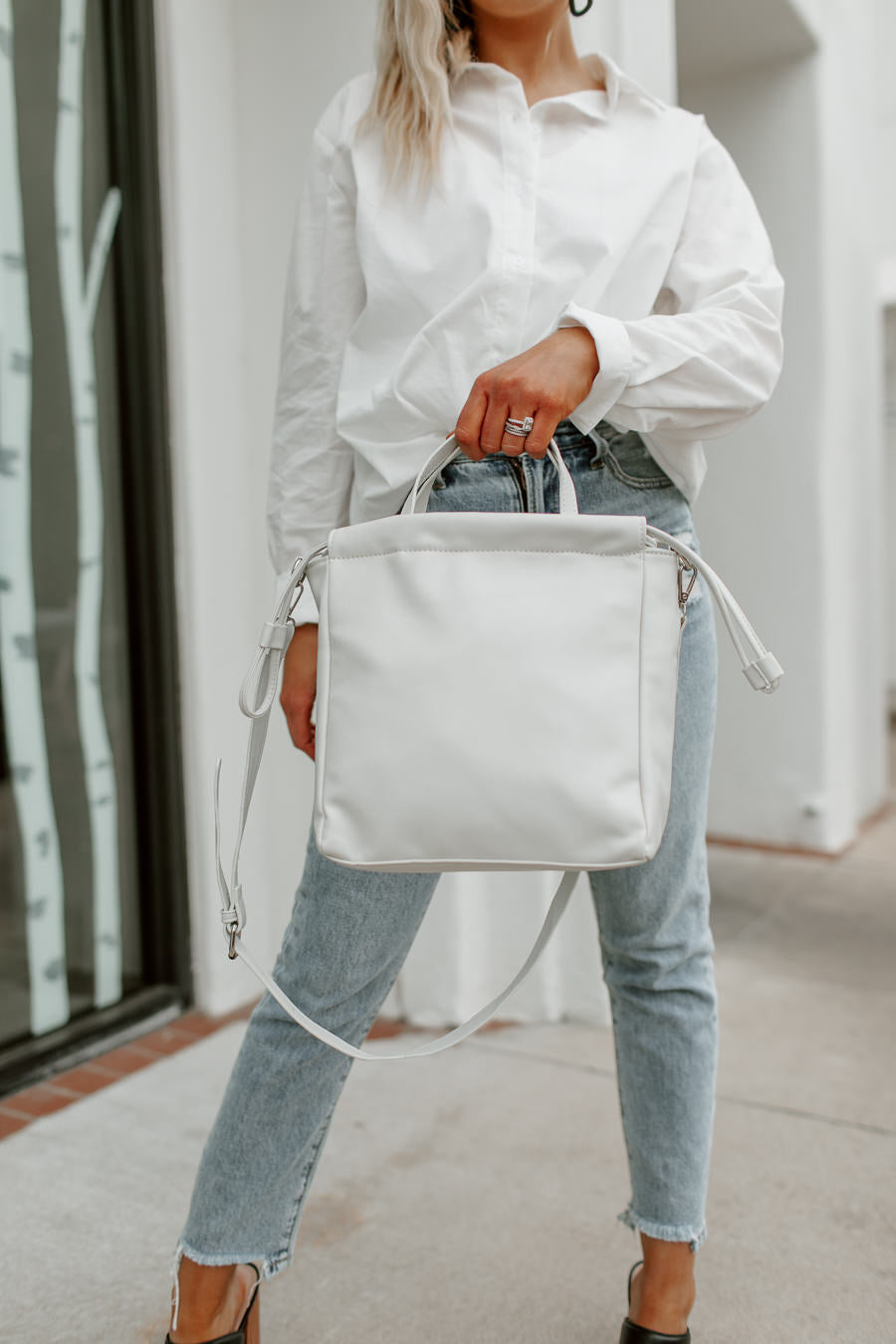 NOVA VEGAN LEATHER HANDBAG-HANDBAGS