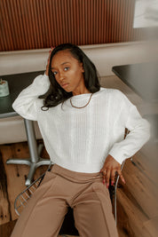 OAKLYN CROPPED SWEATER-