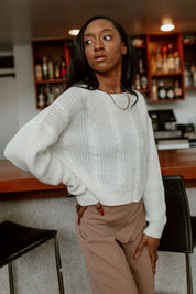 OAKLYN CROPPED SWEATER-