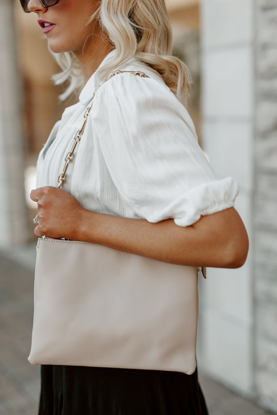 PASSANGER DOUBLE CHAIN CROSSBODY BAG