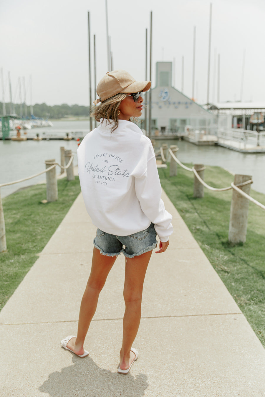 GLORY VINTAGE STANDARD FIT QUARTER ZIP PULLOVER