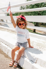THE "AMERICA ON REPEAT" CLASSIC GRAPHIC SHORT SLEEVE TODDLER TEE-KIDS PATRIOTIC GRAPHIC TEES