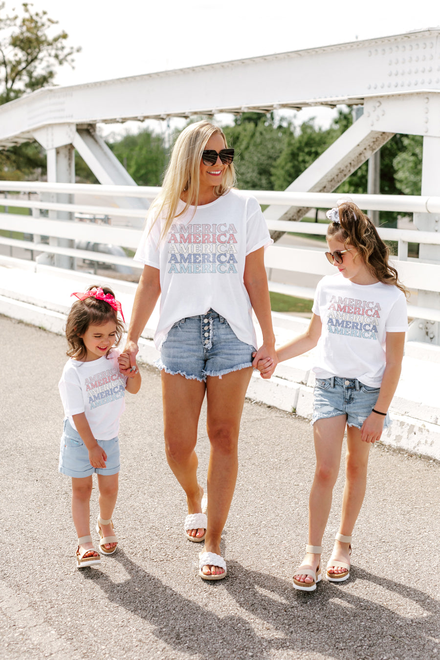 THE "AMERICA ON REPEAT" CLASSIC GRAPHIC SHORT SLEEVE TODDLER TEE-KIDS PATRIOTIC GRAPHIC TEES