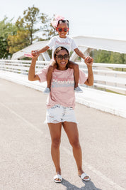 THE "AMERICA, AMERICA, AMERICA" CLASSIC GRAPHIC SHORT SLEEVE TODDLER TEE-KIDS PATRIOTIC GRAPHIC TEES