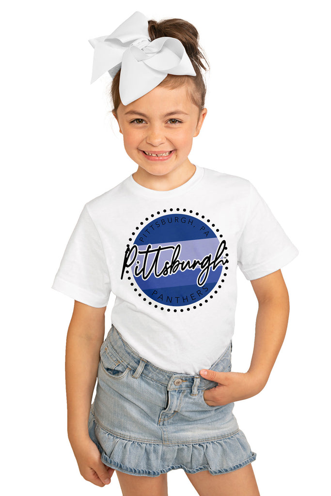 Pittsburgh Panthers "Faded And Free" Youth Short-Sleeved Tee - Gameday Couture