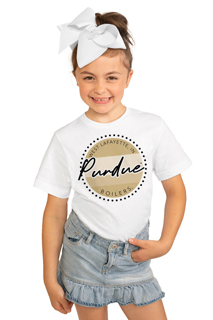 Purdue Boilermakers "Faded And Free" Youth Short-Sleeved Tee - Gameday Couture