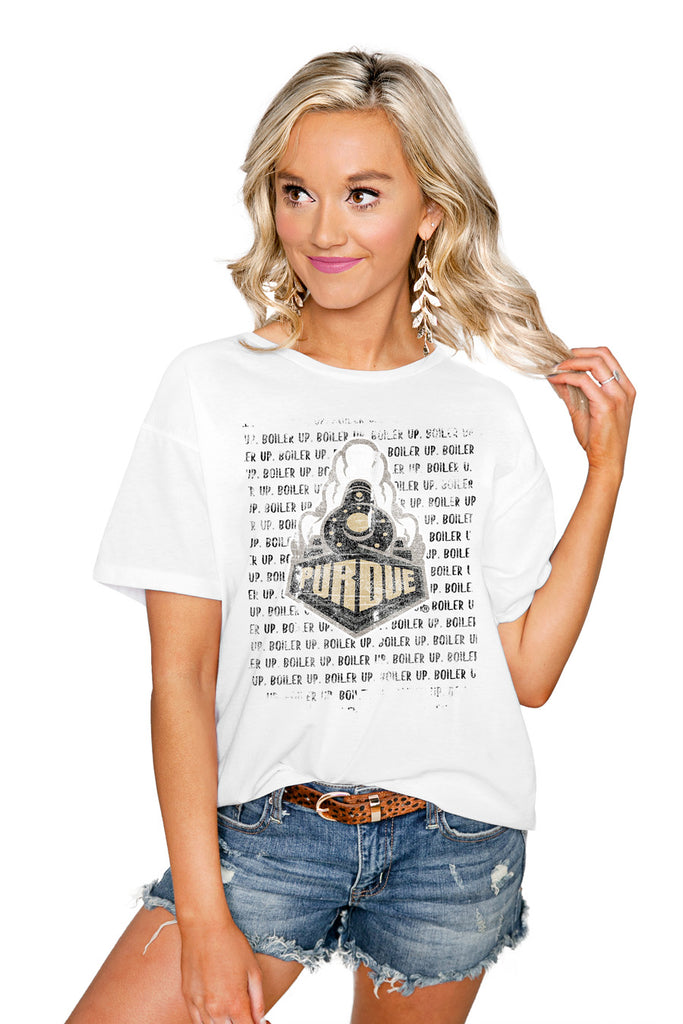 PURDUE BOILERMAKERS "BOLD TYPE" THE EASY TEE - Shop The Soho