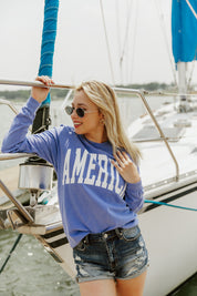 AMERICA RETRO STANDARD FIT LONG SLEEVE TEE