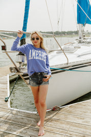 AMERICA RETRO STANDARD FIT LONG SLEEVE TEE