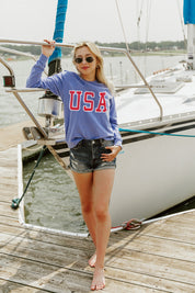 USA RETRO STANDARD FIT LONG SLEEVE TEE