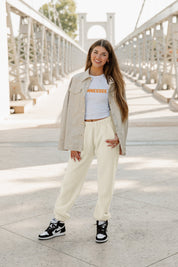 TENNESSEE VOLUNTEERS WEEKEND GOALS ESSENTIAL RIBBED CROP TANK BY MADI PREWETT TROUTT