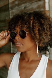 PAULINA ROUND FRAME SUNGLASSES