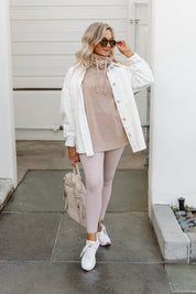 AVA OVERSIZED DENIM SHACKET IN IVORY-VESTS AND JACKETS