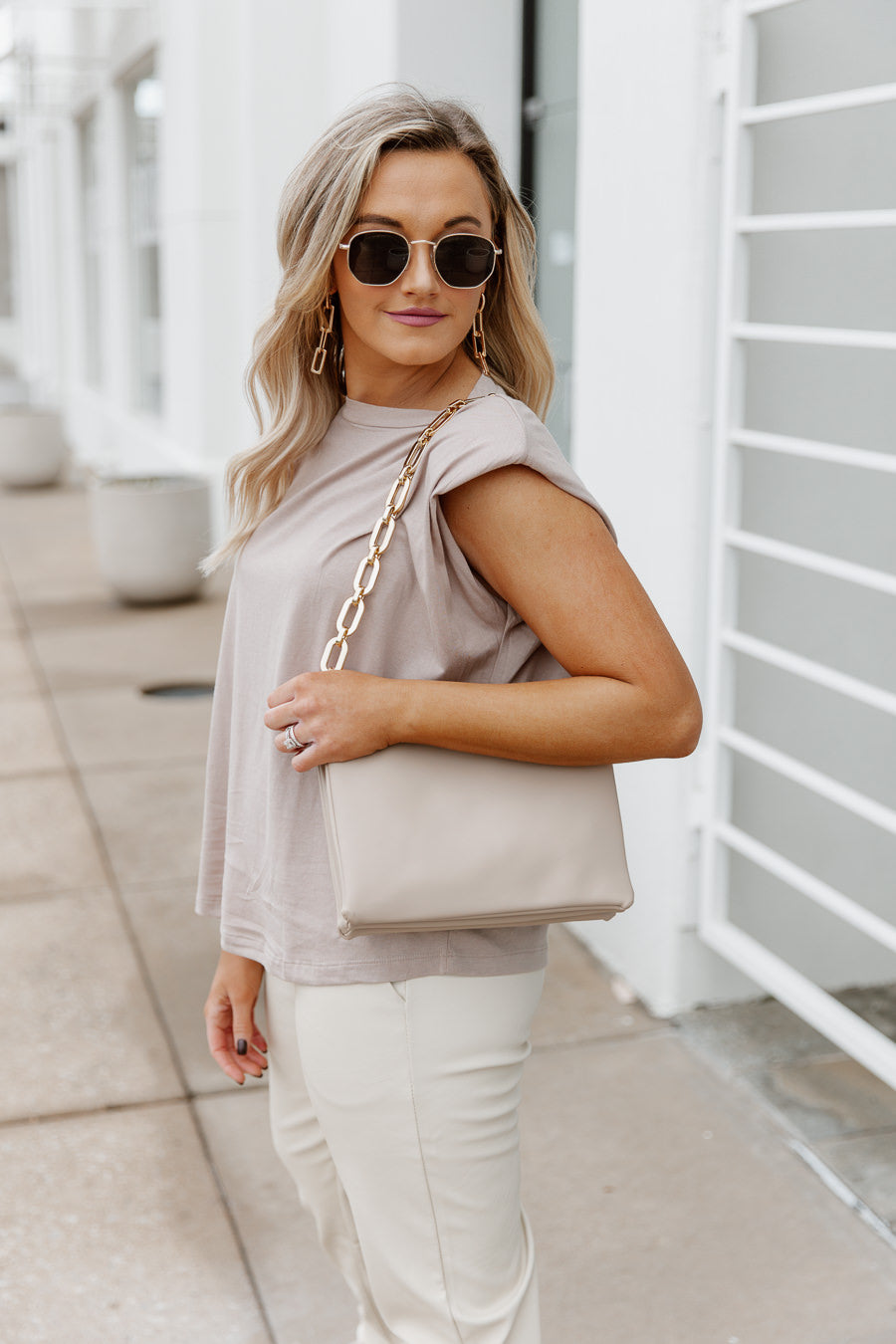 PASSANGER DOUBLE CHAIN CROSSBODY BAG