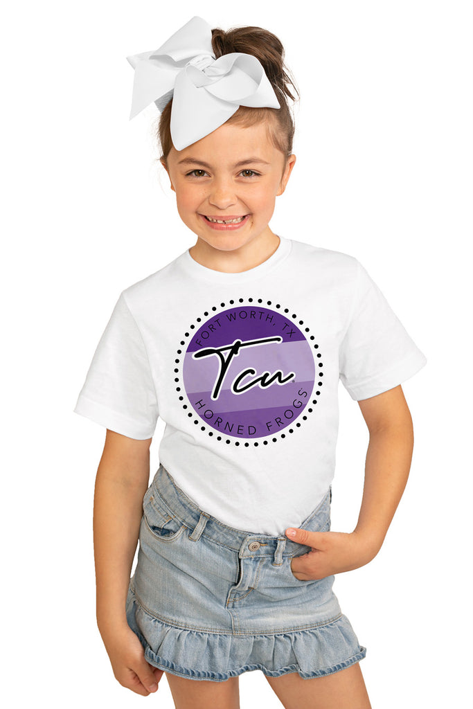 Tcu Horned Frogs "Faded And Free" Youth Short-Sleeved Tee - Gameday Couture