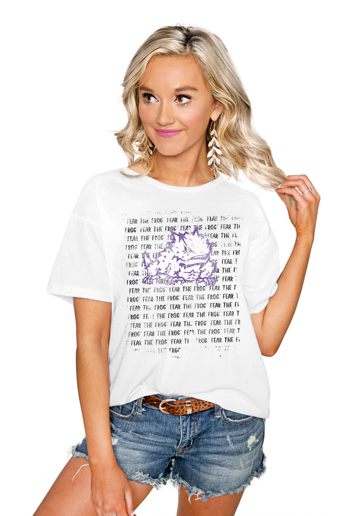 TCU HORNED FROGS "BOLD TYPE" THE EASY TEE - Shop The Soho