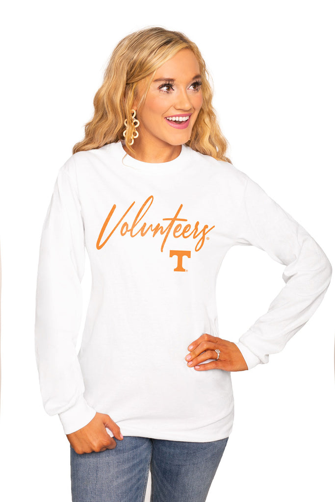 Tennessee Volunteers "Win The Day" Luxe Boyfriend Crew Tee - Shop The Soho