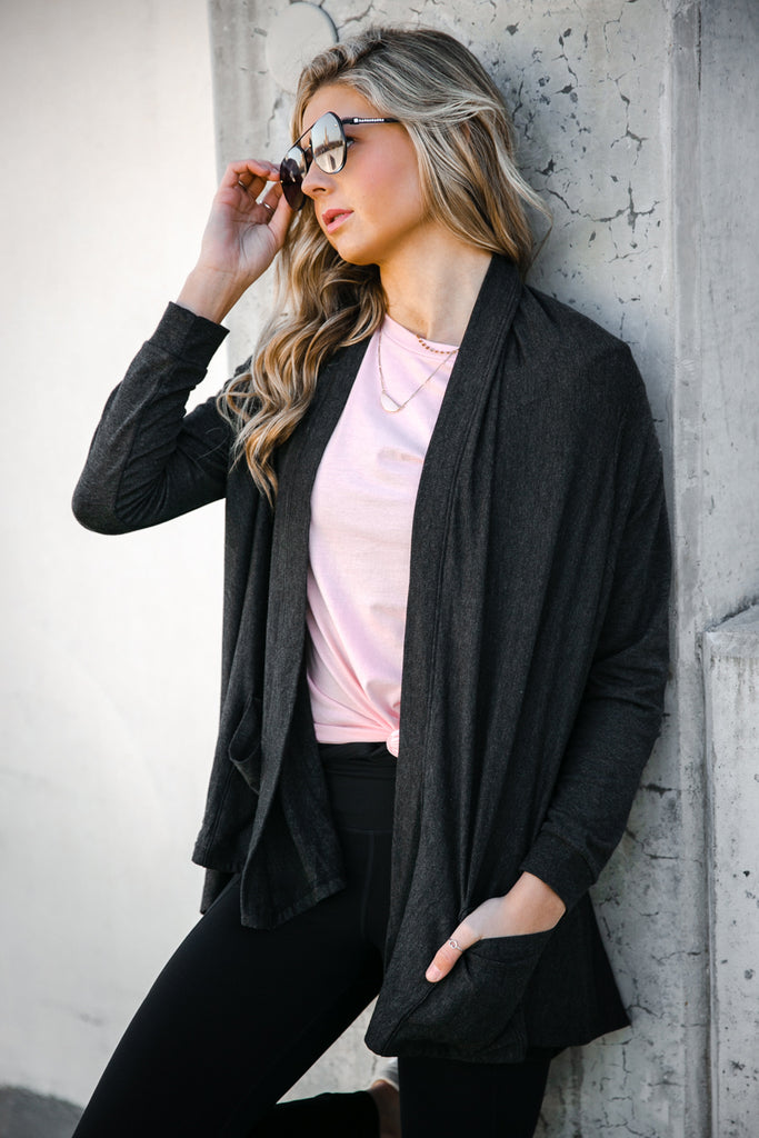 That'S A Wrap Draped Cardigan - Gameday Couture