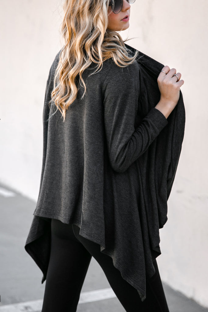 That'S A Wrap Draped Cardigan - Gameday Couture