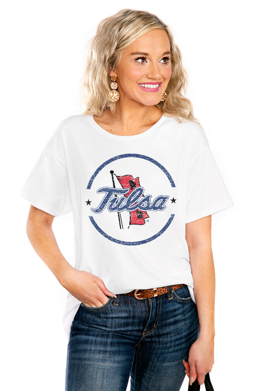 TULSA GOLDEN HURRICANE "END ZONE" THE EASY TEE - Shop The Soho