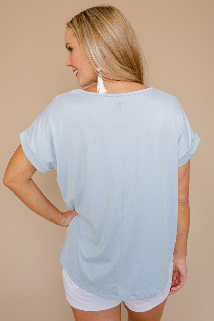 The "The More, The Better" Tee In Blue - Shop The Soho