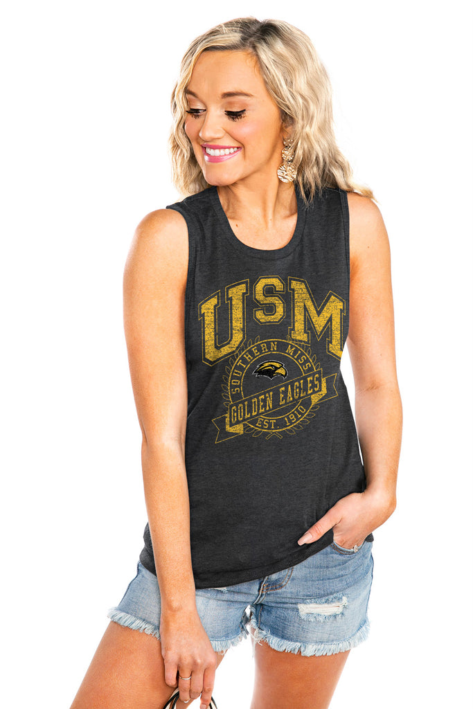 SOUTHERN MISS GOLDEN EAGLES "NEVER BETTER" JERSEY MUSCLE TANK - Shop The Soho
