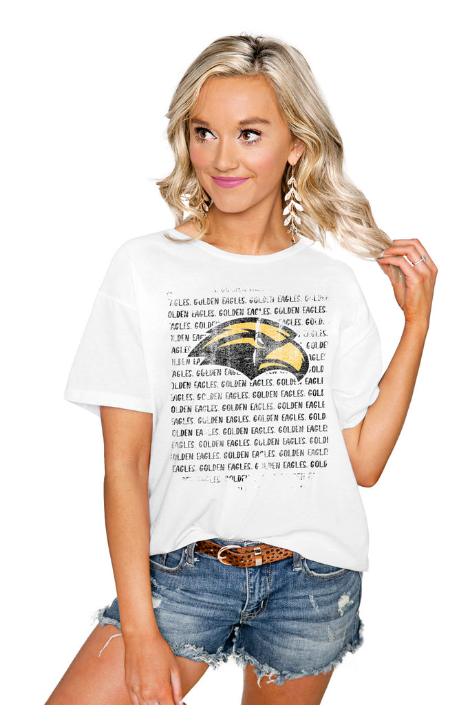 SOUTHERN MISS GOLDEN EAGLES "BOLD TYPE" THE EASY TEE - Shop The Soho