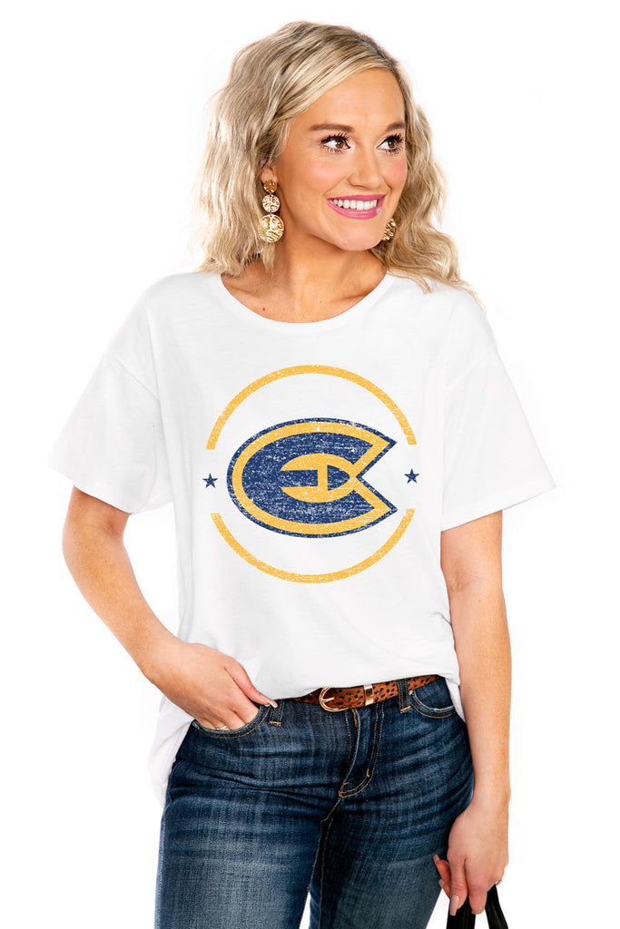 WISCONSIN -EAU CLAIRE BLUGOLDS "END ZONE" THE EASY TEE - Shop The Soho