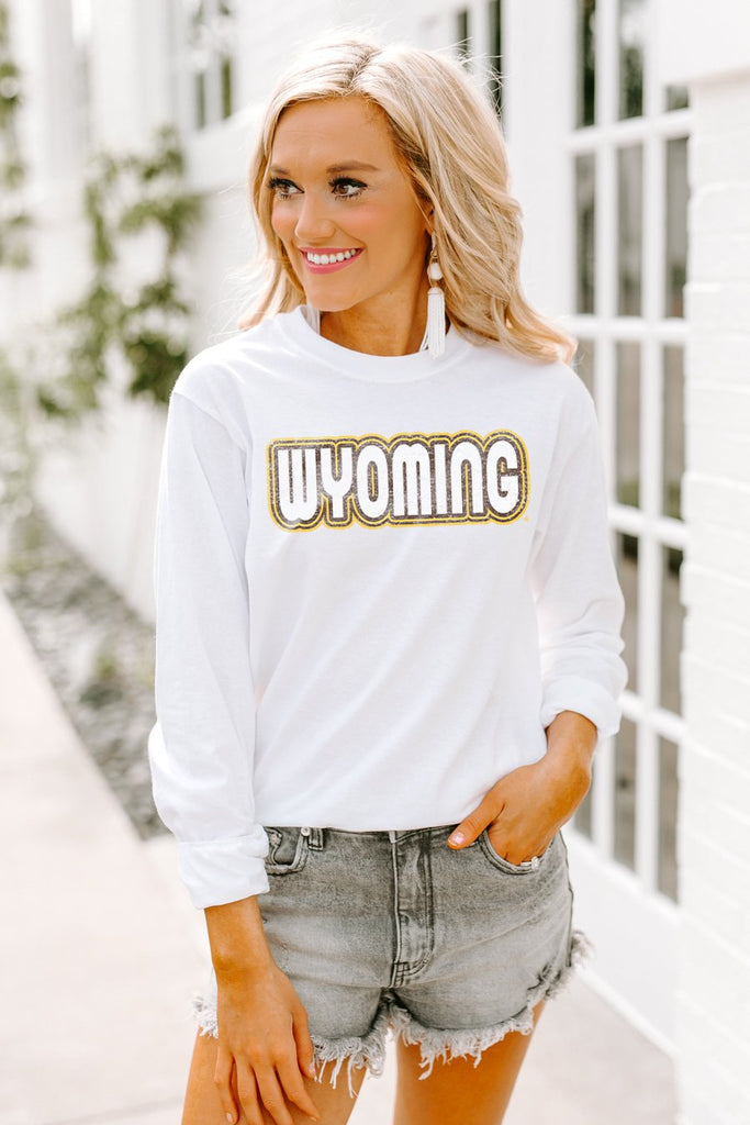 Wyoming Cowboys "It'S A Win" Crewneck Long-Sleeved Top - Shop The Soho